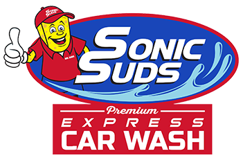 Sonic Suds Express Car Wash Logo, full service car wash, car wash service, Greenville, South Carolina